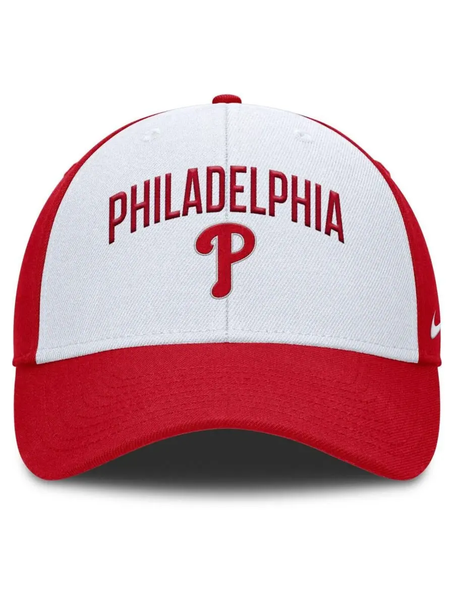 Nike Мужская бело-красная кепка Philadelphia Phillies Club Performance с регулируемым размером — изображение 2 из 4