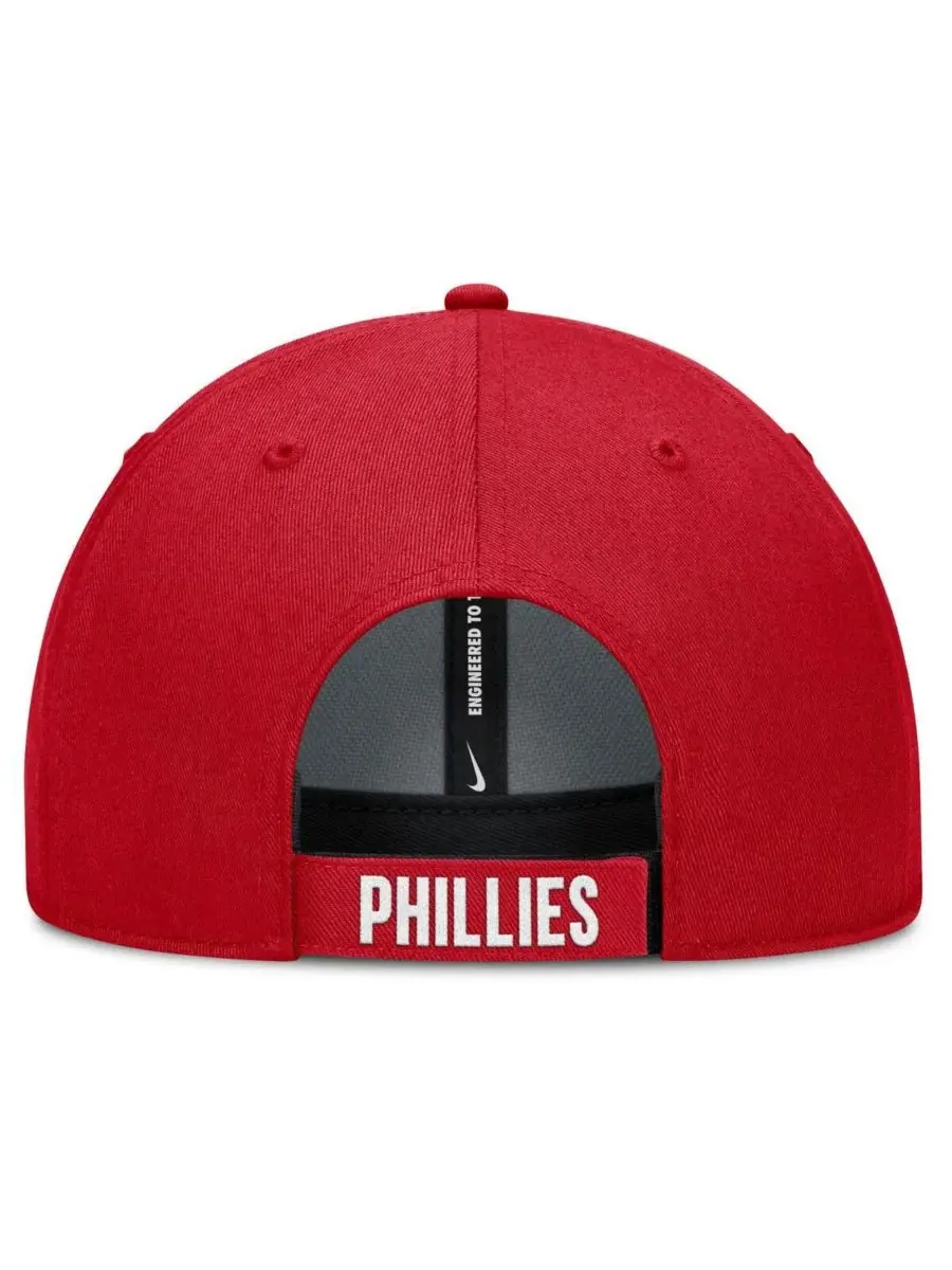Nike Мужская бело-красная кепка Philadelphia Phillies Club Performance с регулируемым размером — изображение 3 из 4