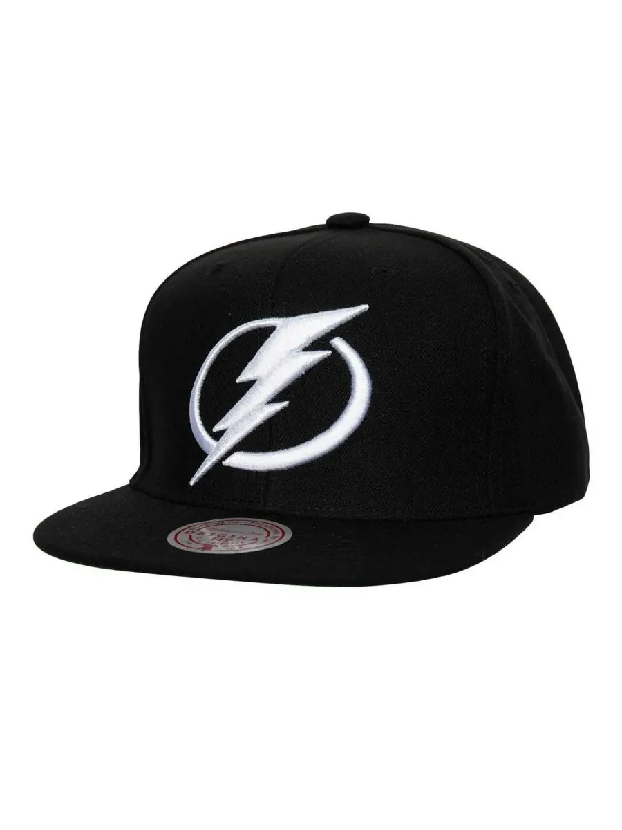 Mitchell & Ness Мужская черная кепка Tampa Bay Lightning Core Top Spot Snapback — изображение 1 из 4, черный