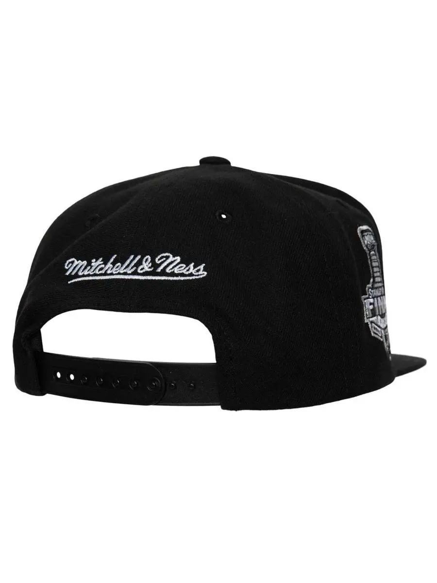 Mitchell & Ness Мужская черная кепка Tampa Bay Lightning Core Top Spot Snapback — изображение 4 из 4, черный