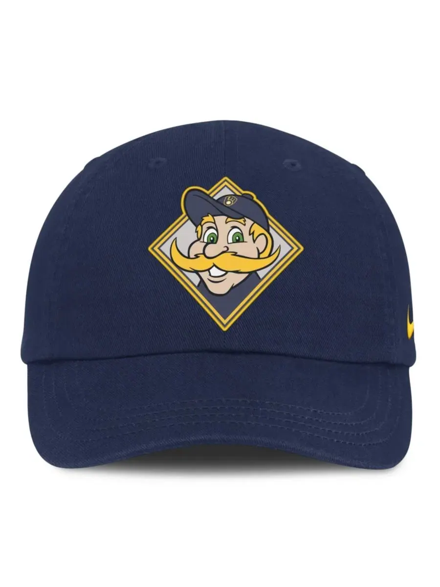 Кепка с эмблемой талисмана Milwaukee Brewers Nike — изображение 2 из 4, темно-синий