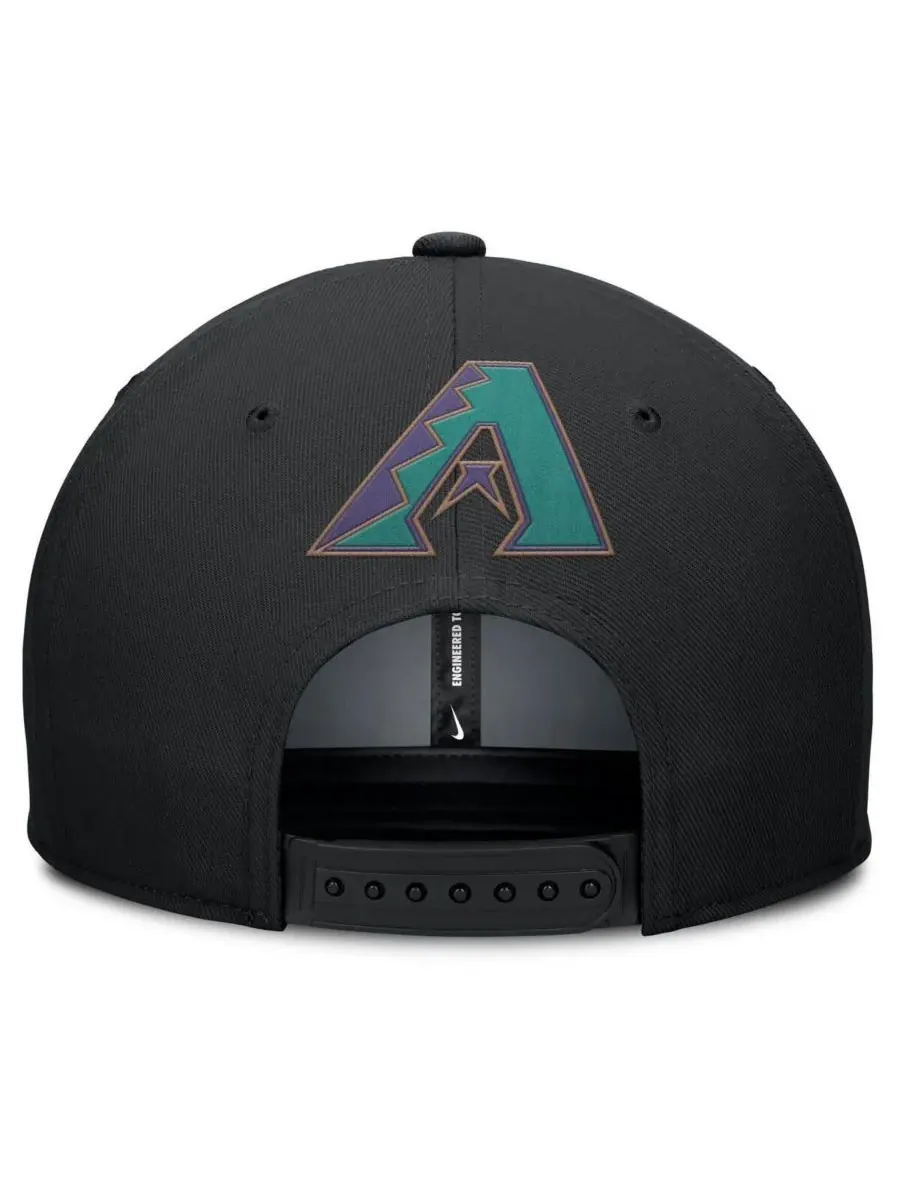 Nike Мужская серо-черная бейсболка Arizona Diamondbacks Pro Performance Snapback — изображение 2 из 4, серый черный