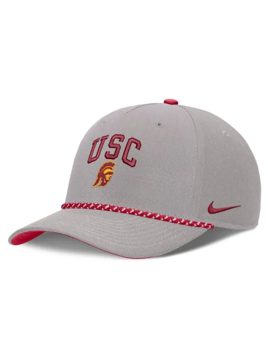 Кепка с принтом USC Trojans Rise Rope Nike — изображение 1 из 5, серый