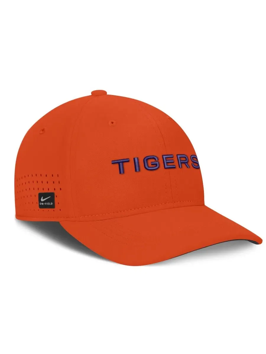 Бейсболка Nike Clemson Tigers Gameday Aerobill Swooshflex Dri-FIT — изображение 3 из 5, оранжевый
