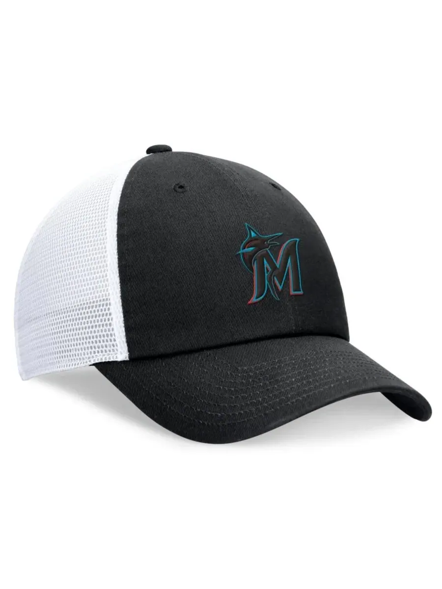 Кепка-тракер с вышивкой Miami Marlins Club Nike — изображение 3 из 4, черный