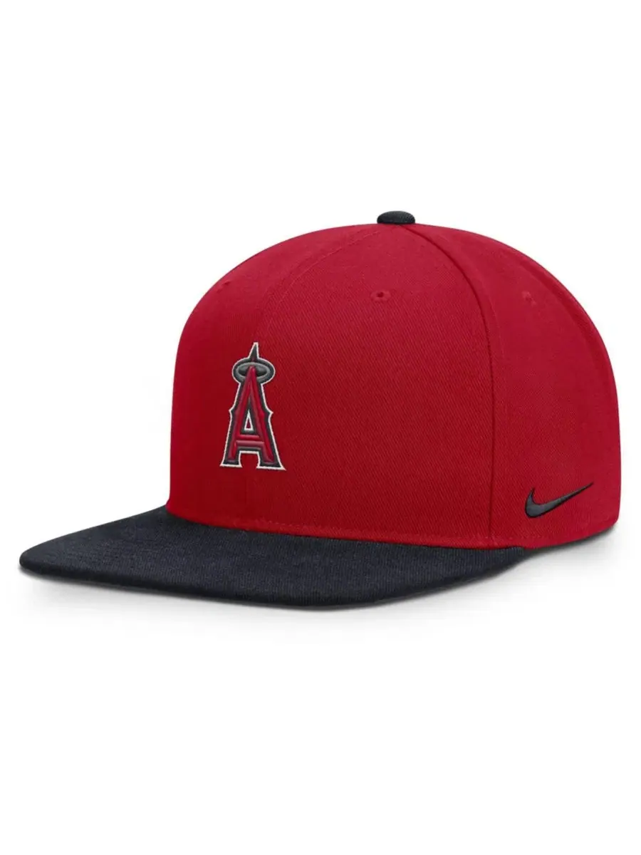 Кепка-снапбек Los Angeles Angels Primetime Pro Dri-FIT Nike — изображение 1 из 4, красный темно-синий