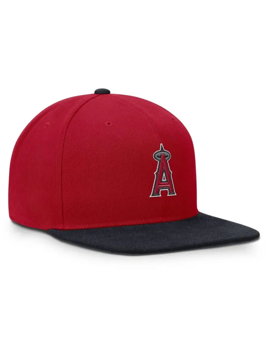 Кепка-снапбек Los Angeles Angels Primetime Pro Dri-FIT Nike — изображение 3 из 4, красный темно-синий