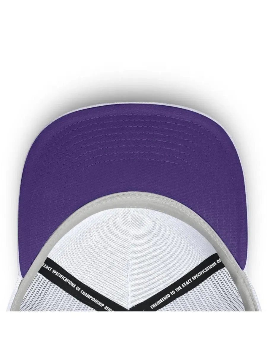 Кепка Nike LSU Tigers Country Club Golfin' Rise Trucker Adjustable Hat — изображение 5 из 5, белый белый