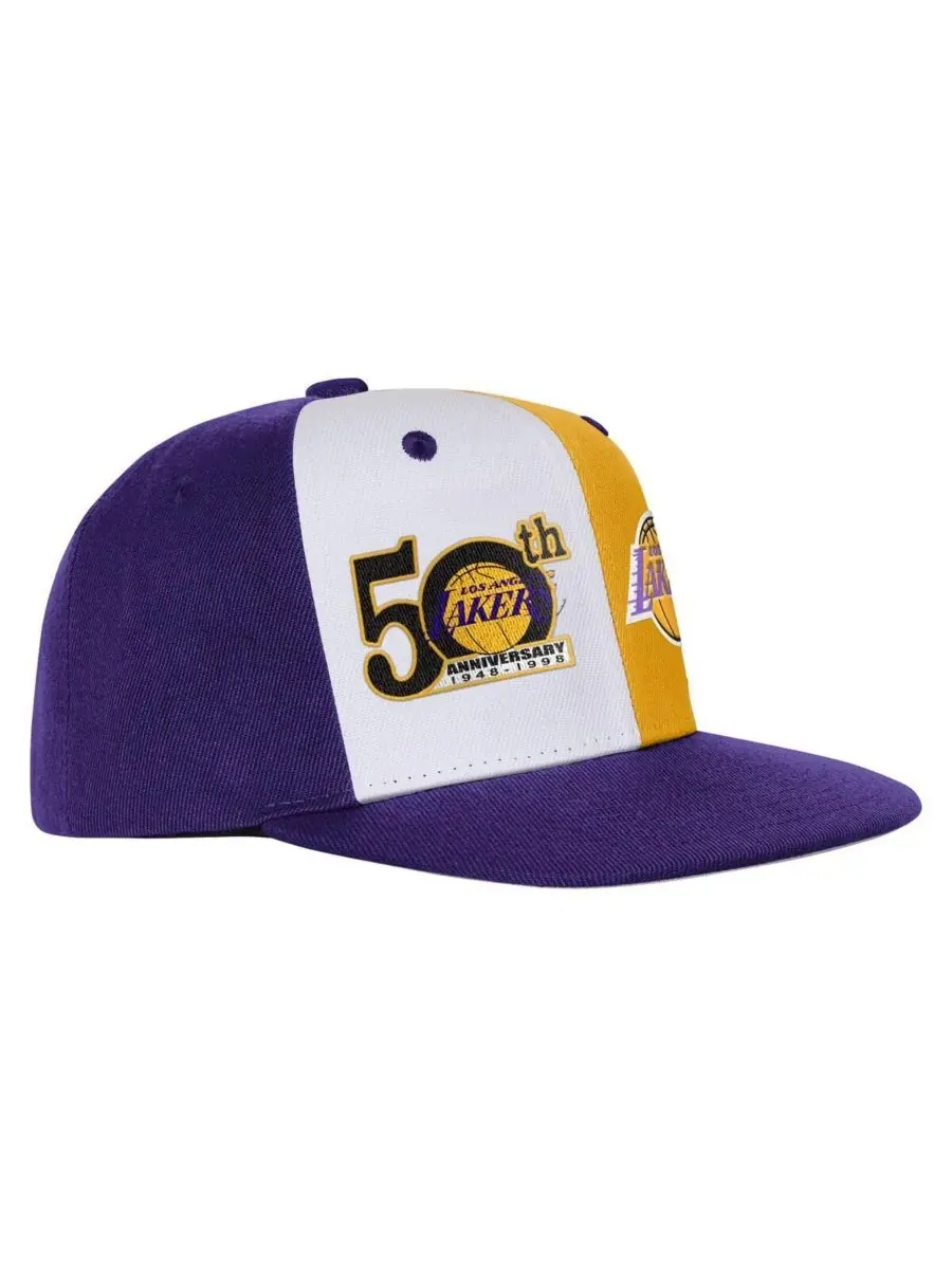 Mitchell & Ness Большая детская фиолетовая кепка-бейсболка Los Angeles Lakers в честь 50-летия — изображение 3 из 4