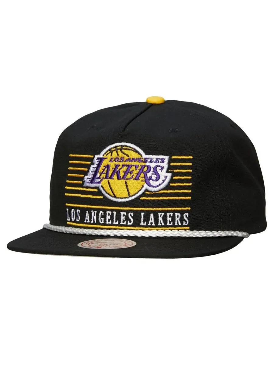 Mitchell & Ness Мужская черная кепка Los Angeles Lakers Ascend Deadstock Snapback — изображение 1 из 3, черный