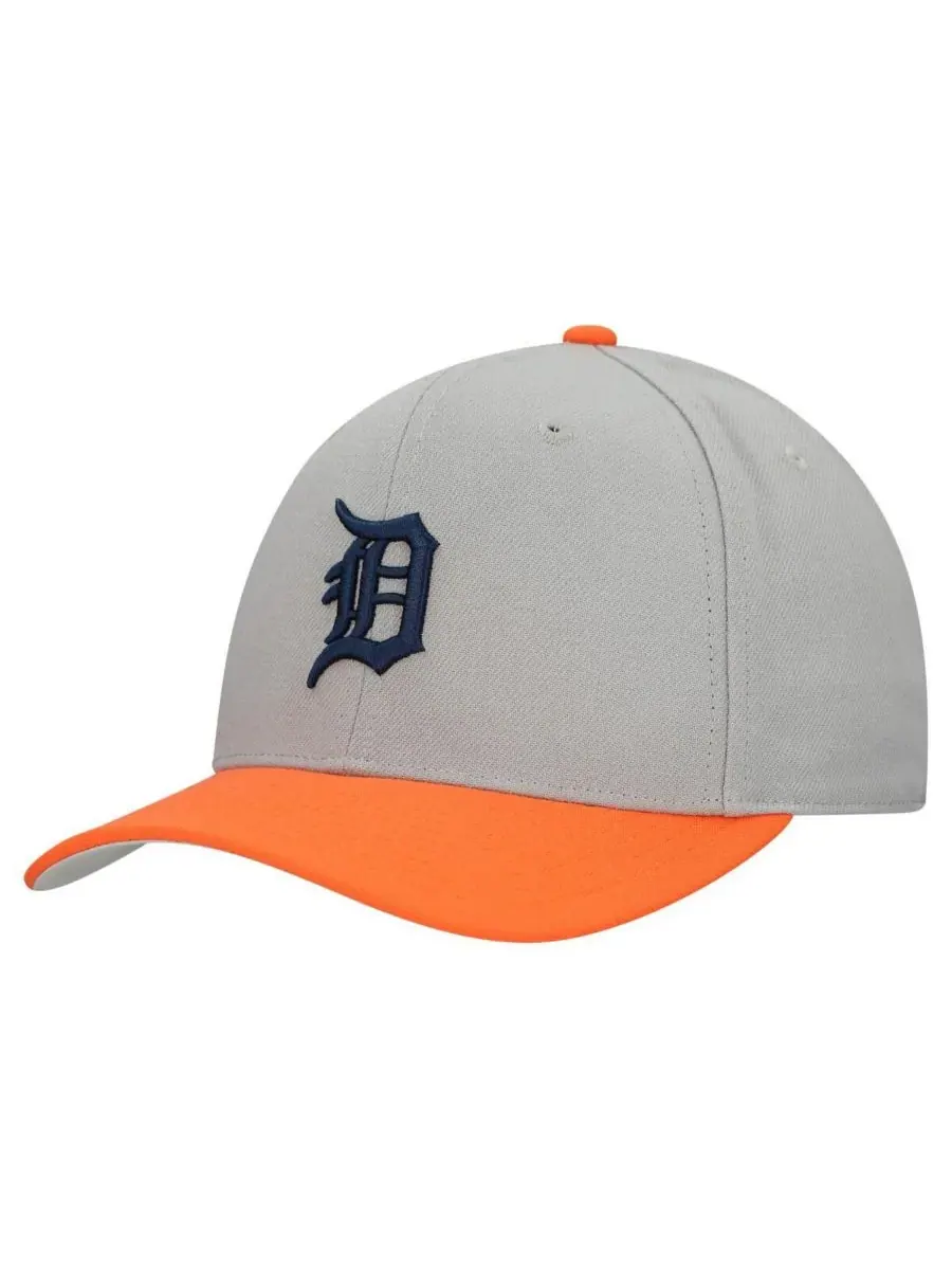 Mitchell & Ness Мужская и женская серая регулируемая бейсболка Detroit Tigers Basic Pro — изображение 1 из 4, серый