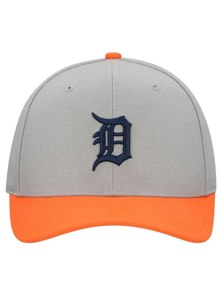 Mitchell & Ness Мужская и женская серая регулируемая бейсболка Detroit Tigers Basic Pro — изображение 4 из 4, серый