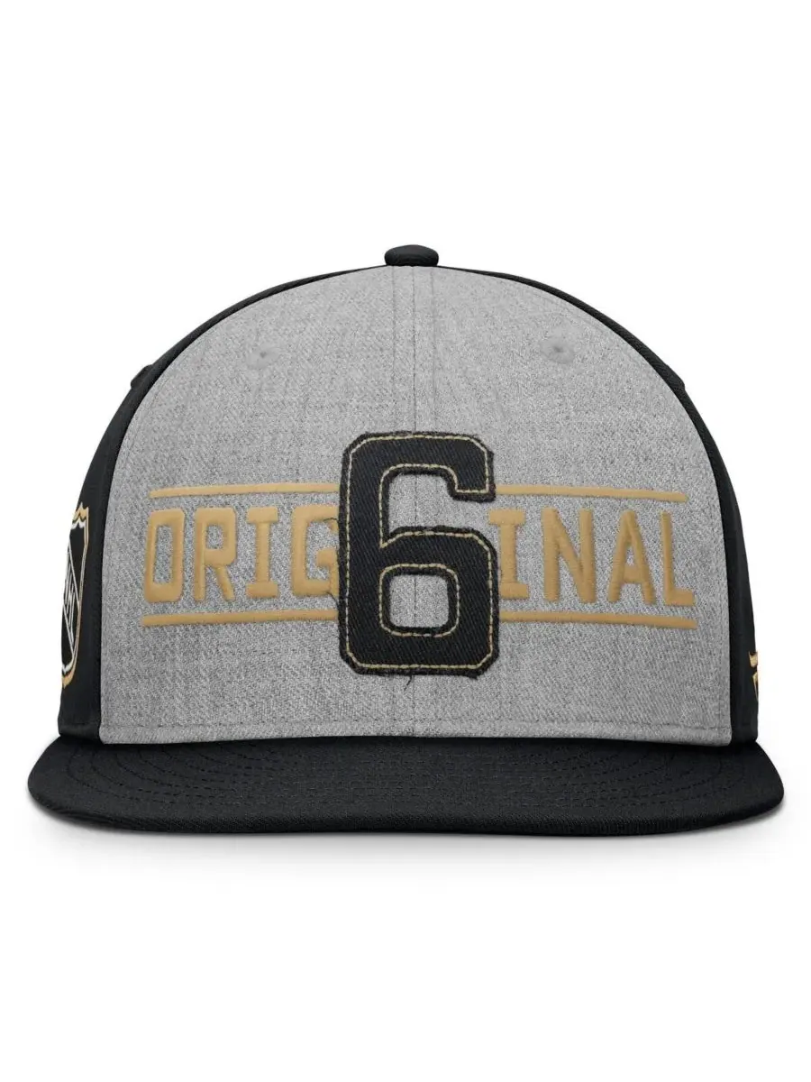 Fanatics Мужская серая оригинальная кепка-поло с регулируемой застежкой (Henley Snapback) 6 размера — изображение 3 из 3
