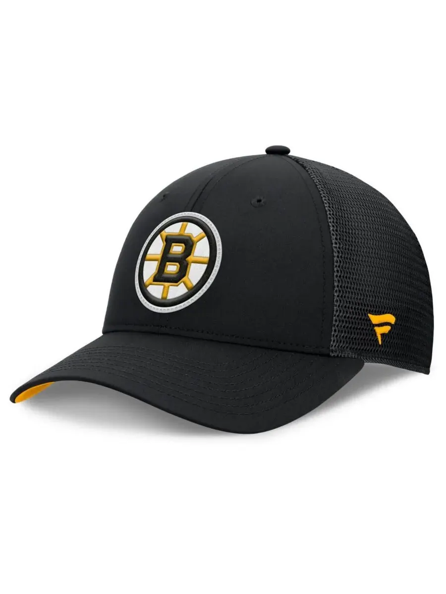 Fanatics Мужская черная бейсболка Boston Bruins Authentic Pro Home Ice Trucker с регулируемым — изображение 1 из 4, черный