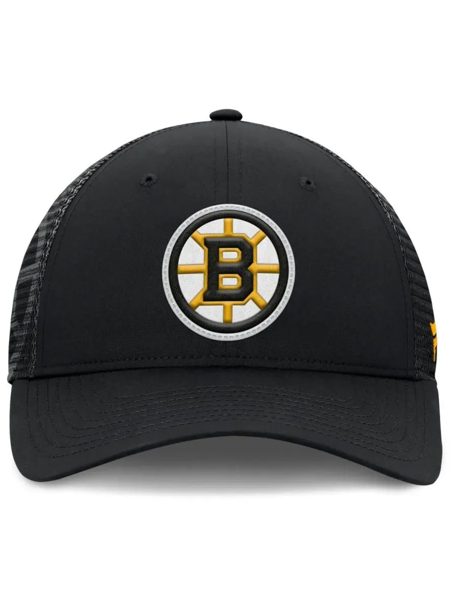 Fanatics Мужская черная бейсболка Boston Bruins Authentic Pro Home Ice Trucker с регулируемым — изображение 2 из 4, черный