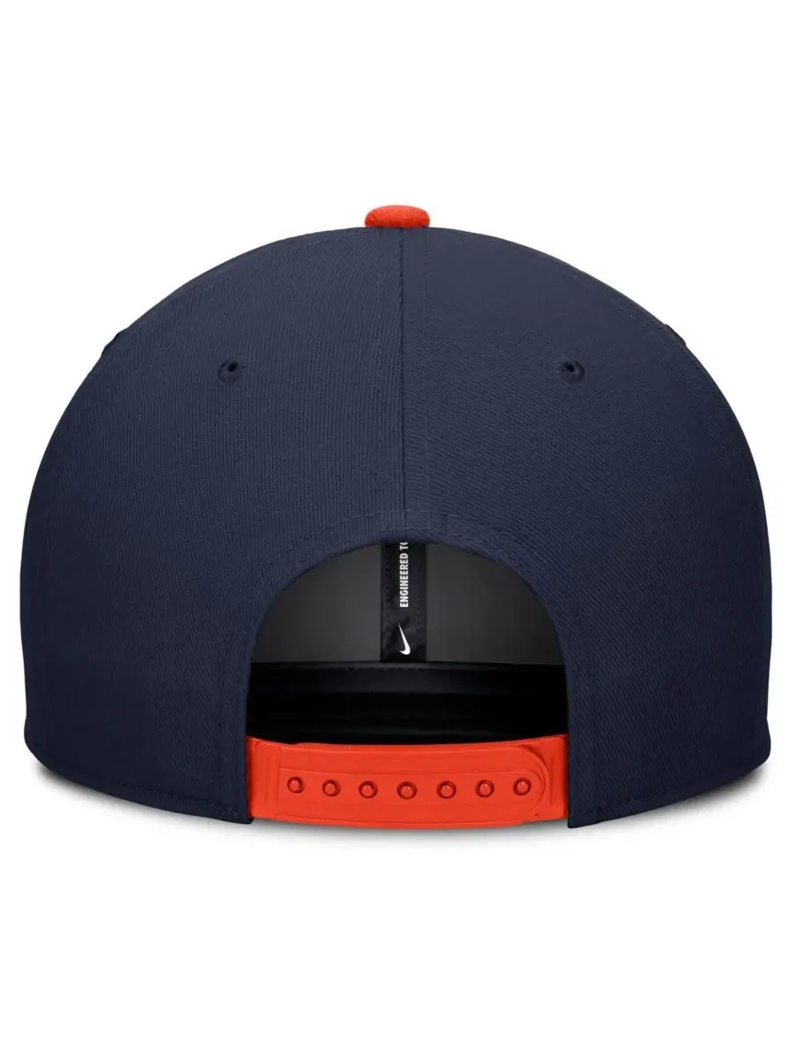 Nike Мужская бейсболка Houston Astros Pro Performance Snapback темно-синего/оранжевого цвета — изображение 2 из 4