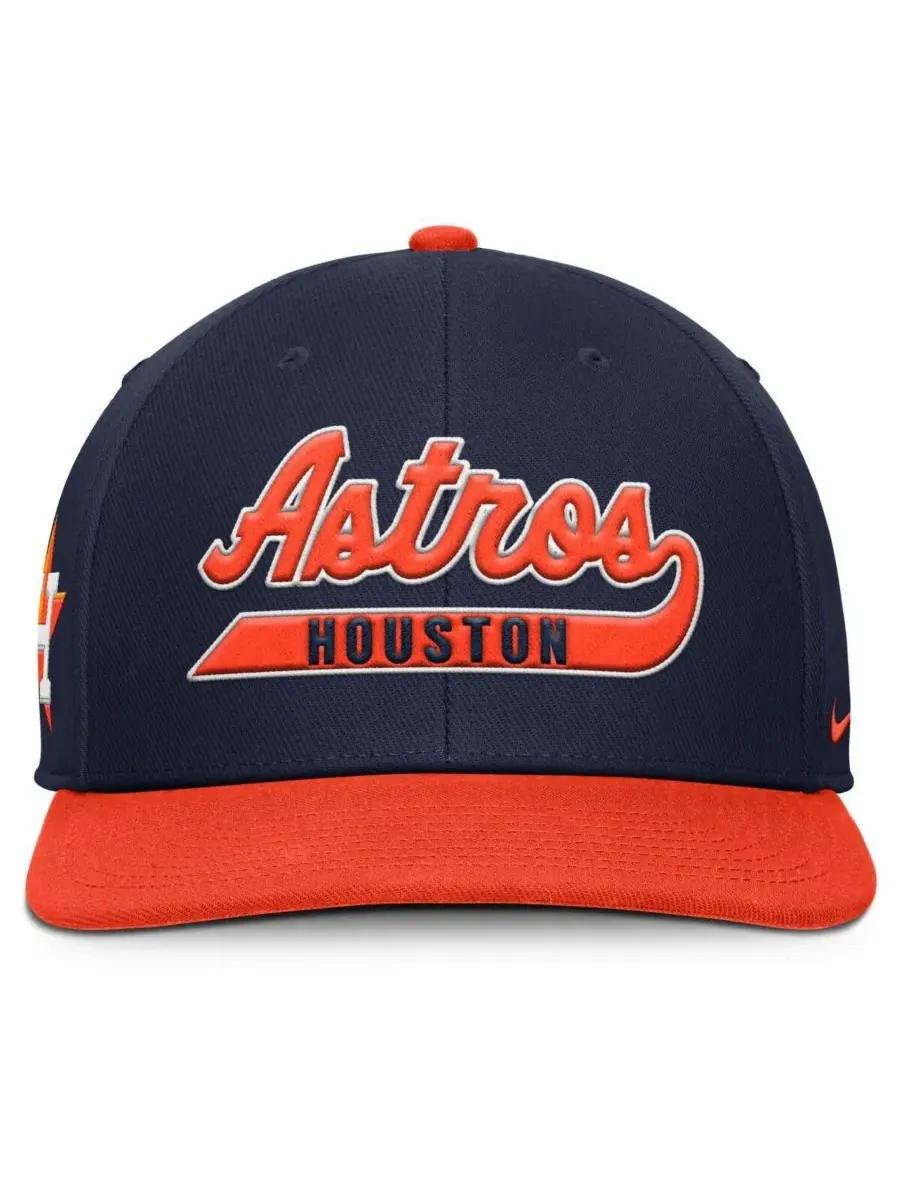 Nike Мужская бейсболка Houston Astros Pro Performance Snapback темно-синего/оранжевого цвета — изображение 4 из 4