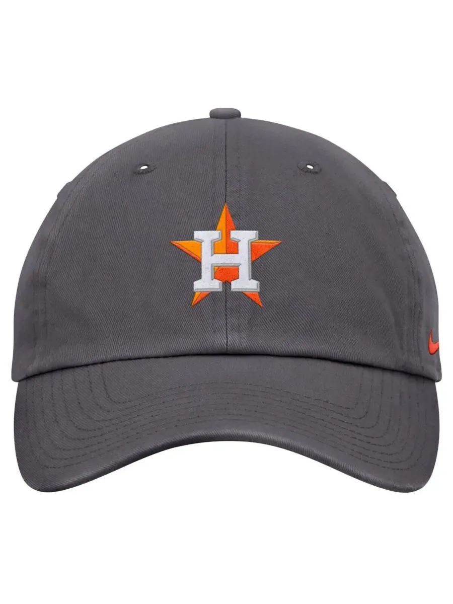 Nike Мужская серая регулируемая кепка Houston Astros Club — изображение 3 из 4, серый