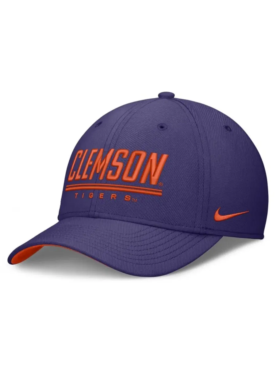 Кепка Nike с вышивкой Clemson Tigers — изображение 1 из 4, фиолетовый