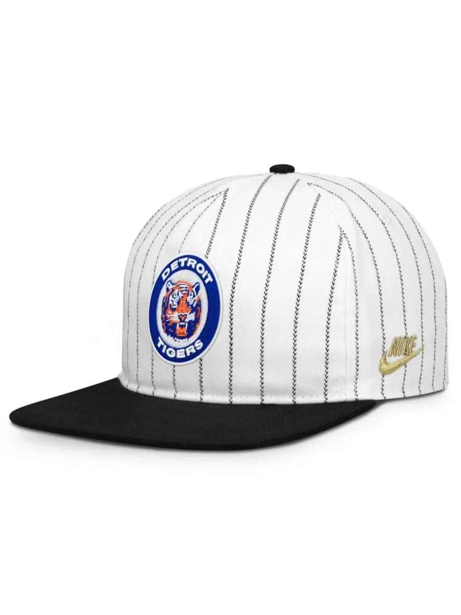 Бейсболка Nike Detroit Tigers Cooperstown Collection Pro — изображение 1 из 4, белый черный