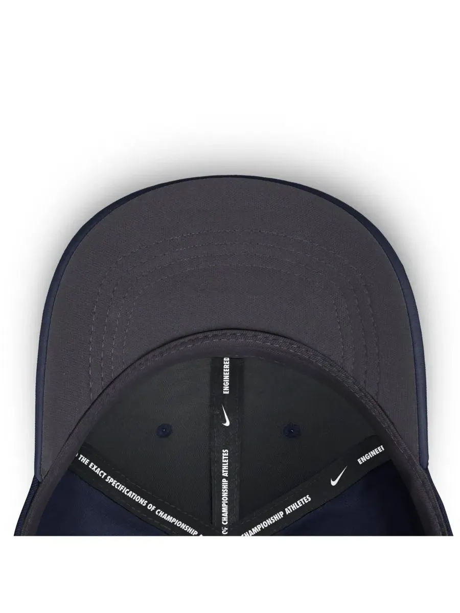 Кепка с вышивкой Gameday Aerobill Swooshflex Dri-FIT Nike — изображение 3 из 5, темно-синий