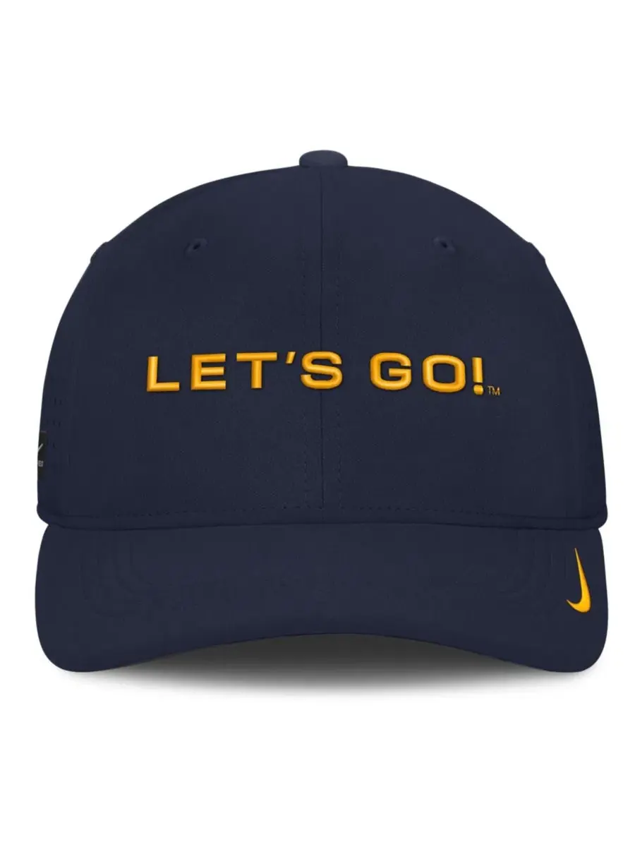 Кепка с вышивкой Gameday Aerobill Swooshflex Dri-FIT Nike — изображение 5 из 5, темно-синий