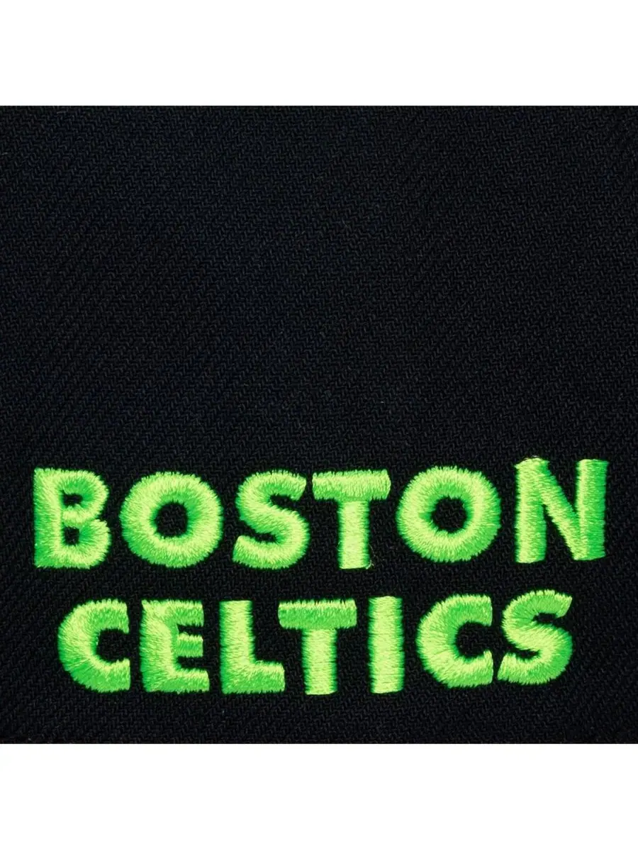 Кепка с эмблемой Boston Celtics, модель Legendary Away Pro-Pinch Mitchell & Ness — изображение 3 из 4, черный зеленый