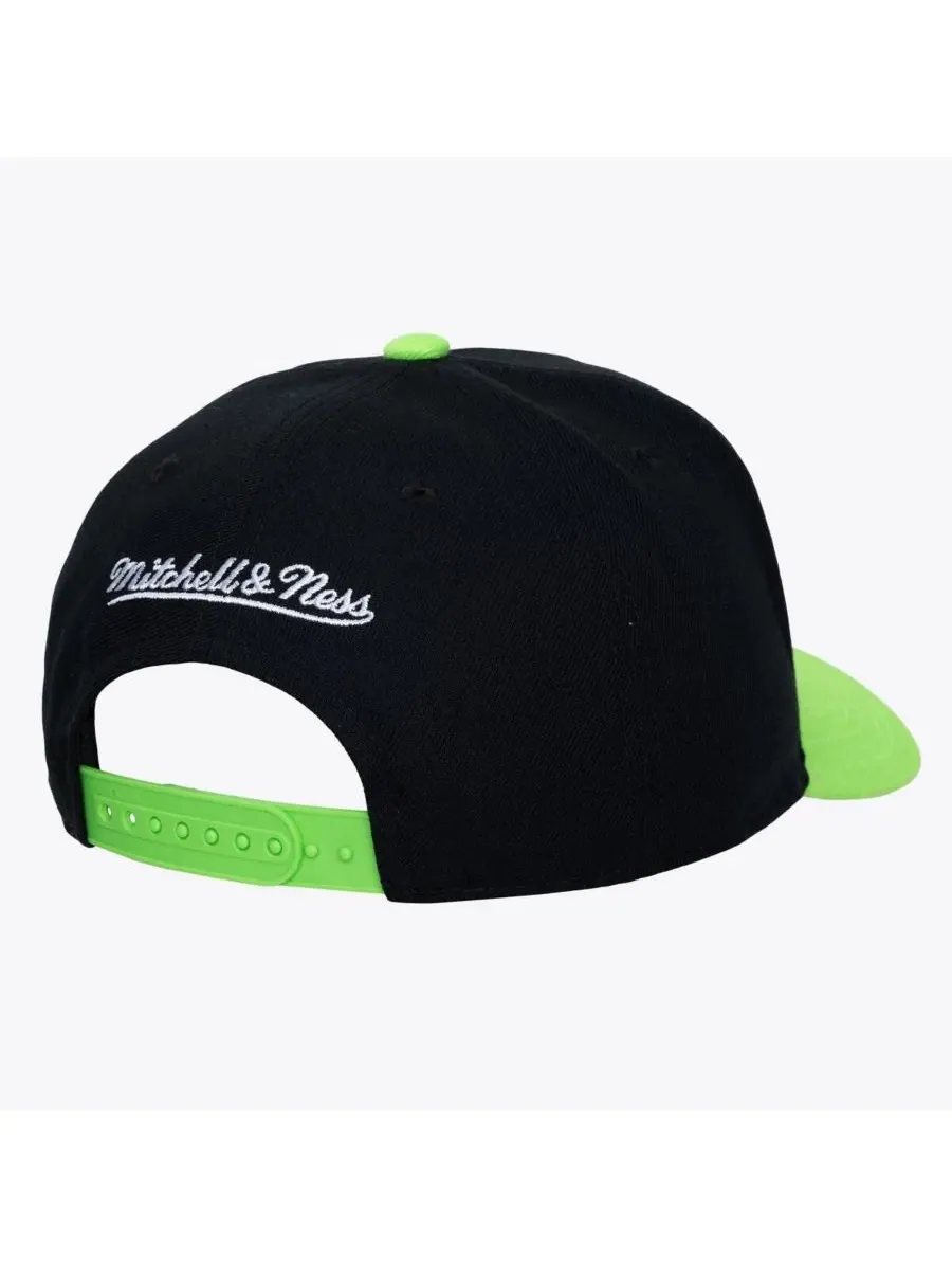 Кепка с эмблемой Boston Celtics, модель Legendary Away Pro-Pinch Mitchell & Ness — изображение 4 из 4, черный зеленый