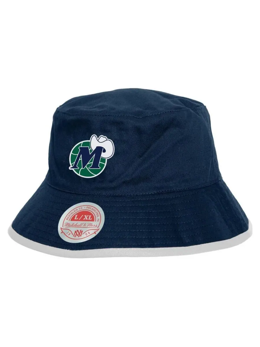 Mitchell & Ness Мужская двусторонняя панама Dallas Mavericks темно-синего/зеленого цвета Flip It — изображение 1 из 3