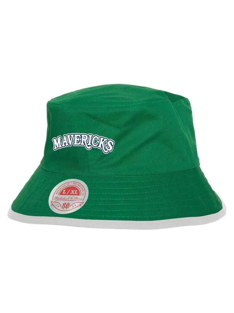Mitchell & Ness Мужская двусторонняя панама Dallas Mavericks темно-синего/зеленого цвета Flip It — изображение 2 из 3