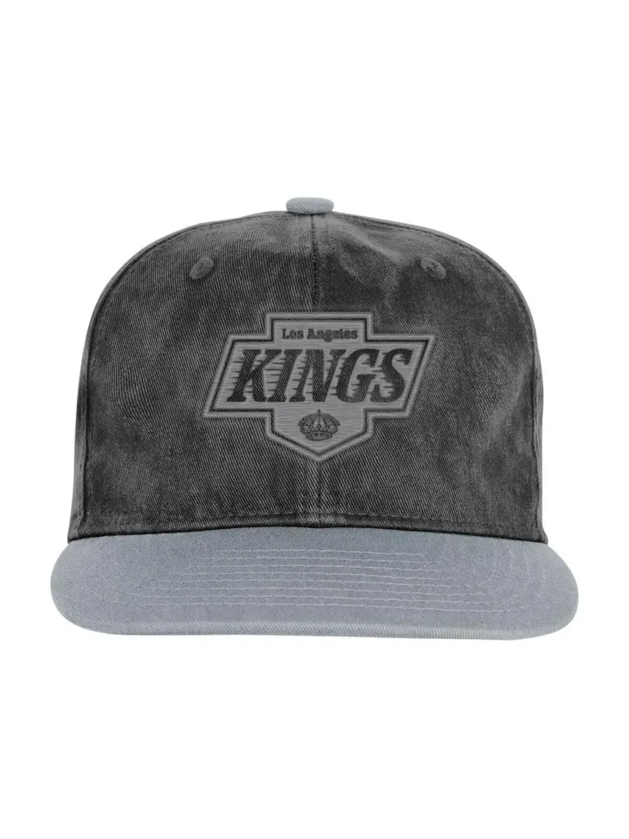 Outerstuff Детская бейсболка Los Angeles Kings в стиле ретро, черная/серебристая, регулируемая — изображение 3 из 3