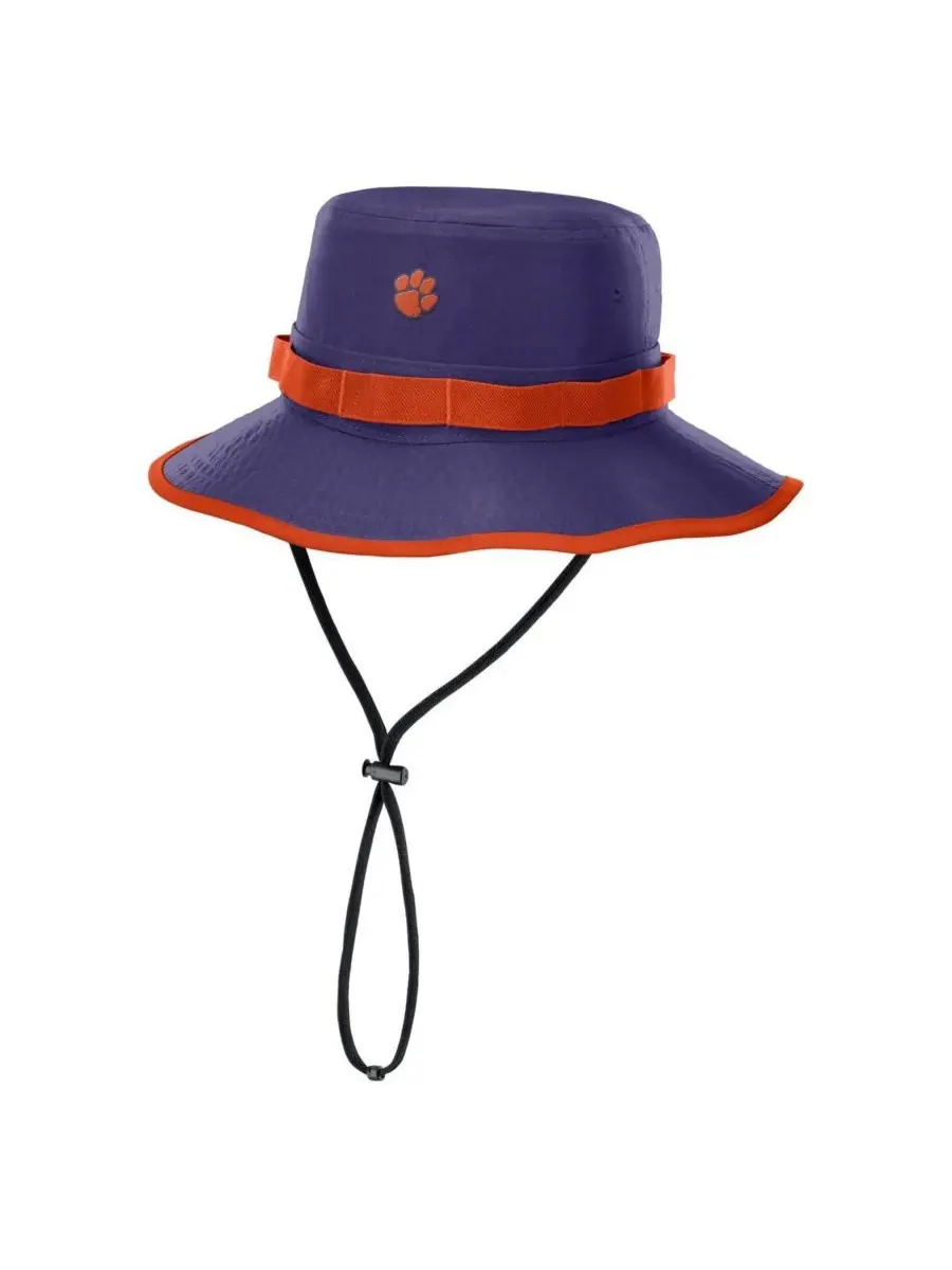 Nike Мужская фиолетовая панама Clemson Tigers 2025 Sideline Apex Boonie Performance — изображение 1 из 2, фиолетовый