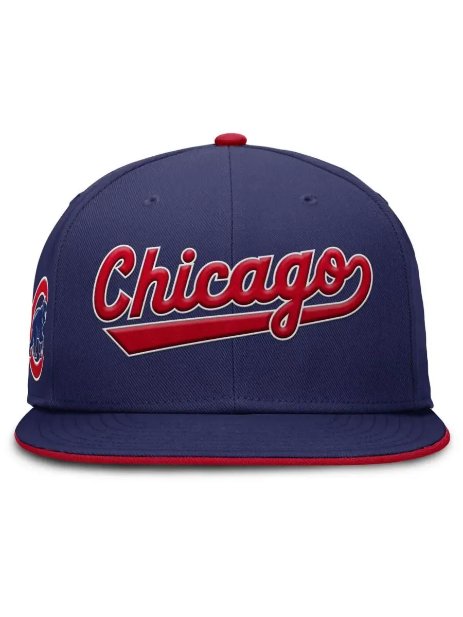 Мужская бейсболка Royal Chicago Cubs True Performance Fitted Hat Nike — изображение 2 из 4, королевский