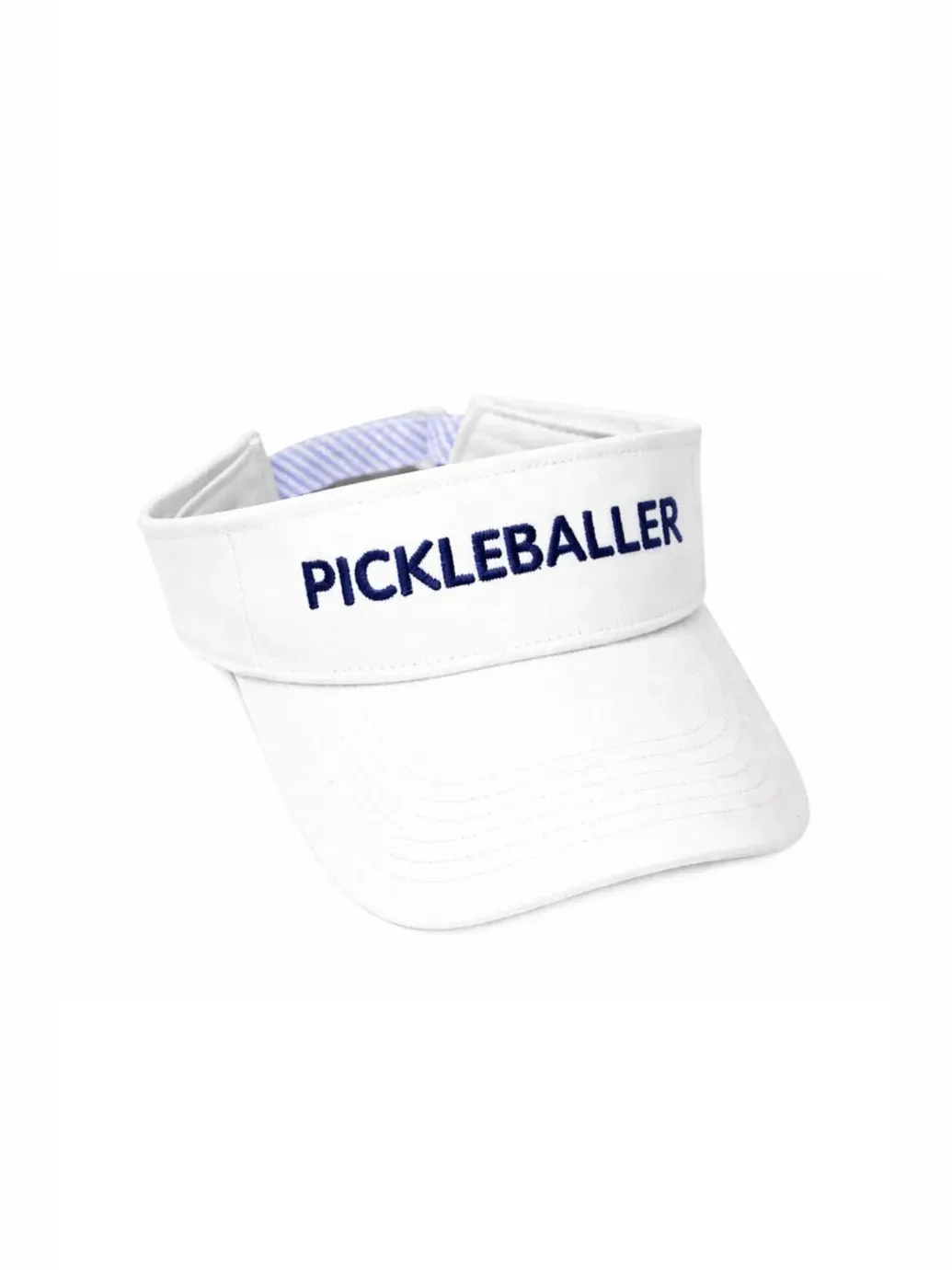 Кепка-визор с вышивкой Pickleballer Bits & Bows — изображение 1 из 4, белый