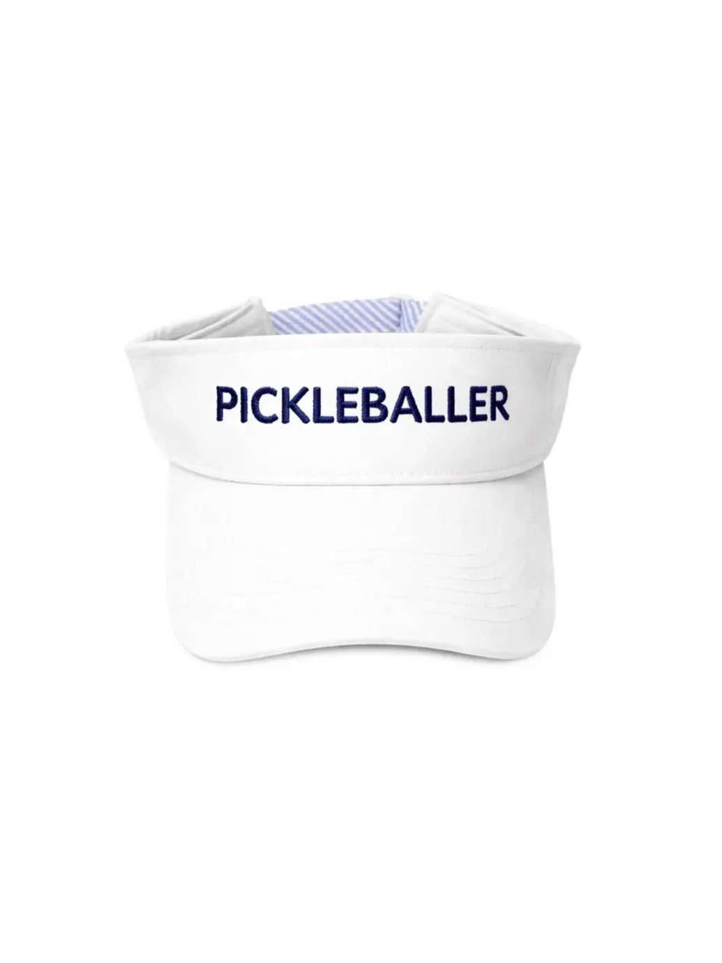 Кепка-визор с вышивкой Pickleballer Bits & Bows — изображение 3 из 4, белый