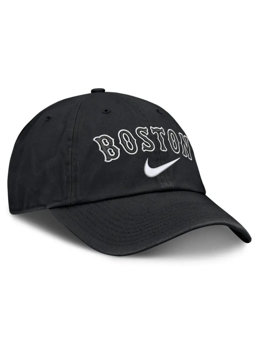 Кепка с вышивкой команды Boston Red Sox, модель Primetime Club Nike — изображение 3 из 4, черный