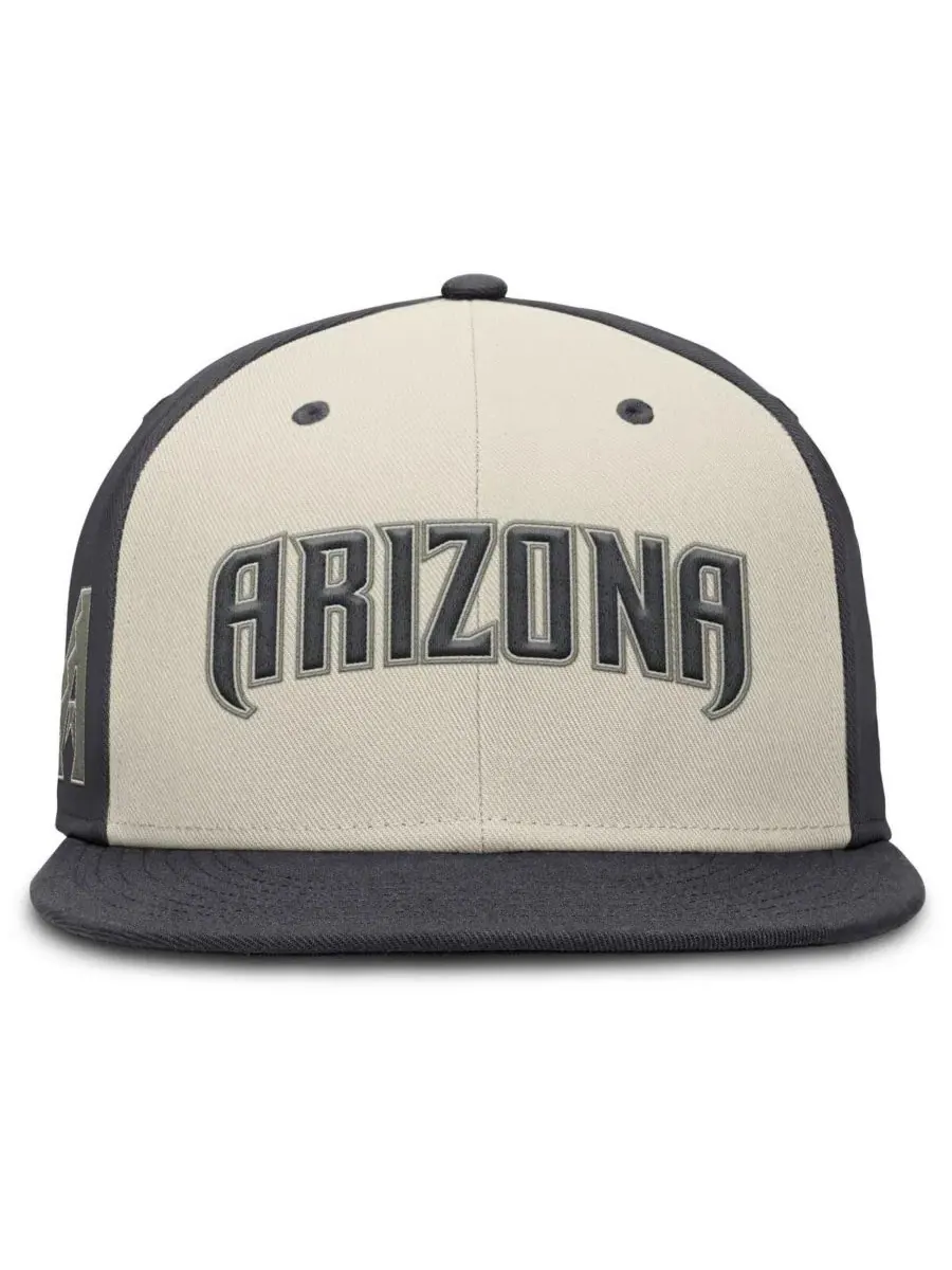 Бейсболка Nike Dri-FIT True Fitted с вышивкой Arizona Diamondbacks — изображение 2 из 4, бежевый