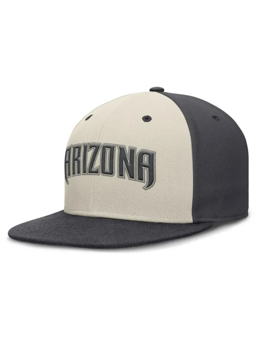 Бейсболка Nike Dri-FIT True Fitted с вышивкой Arizona Diamondbacks — изображение 3 из 4, бежевый