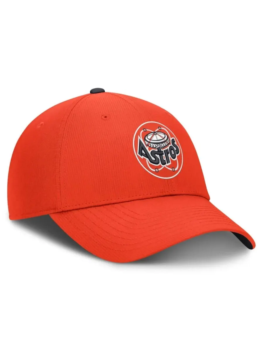 Кепка с вышивкой Houston Astros Cooperstown Club Dri-FIT Nike — изображение 3 из 4, оранжевый