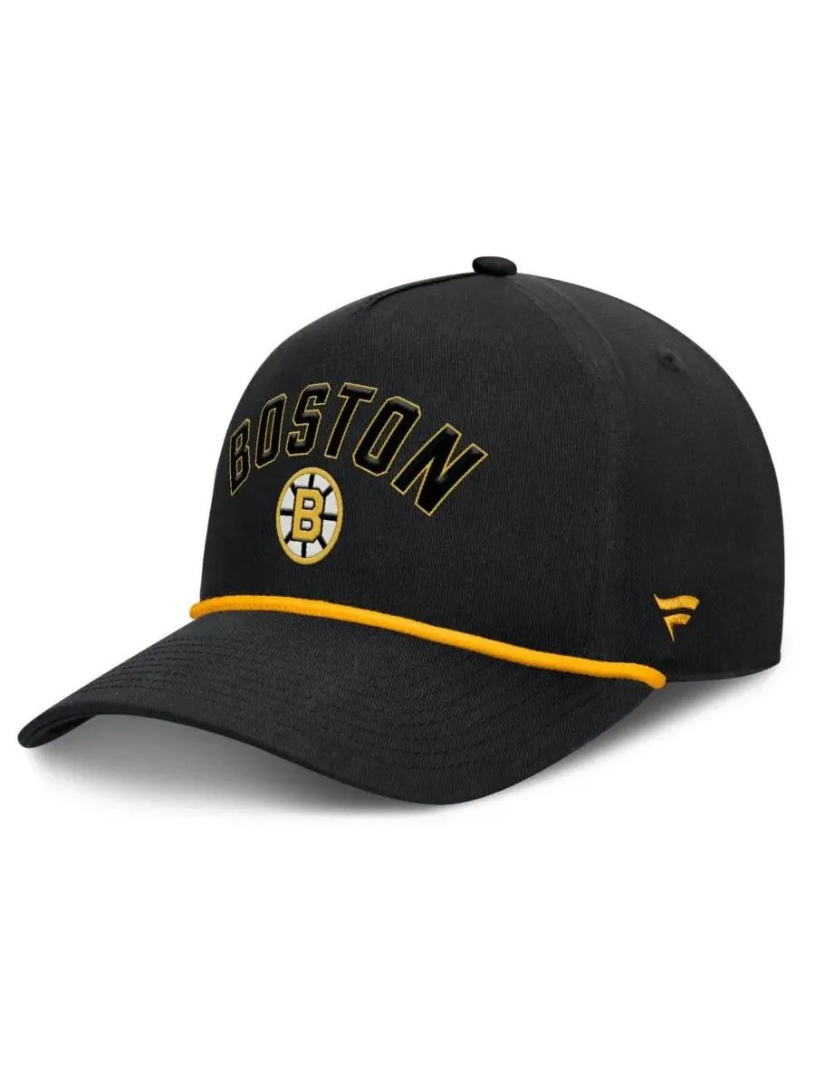 Fanatics Мужская черная кепка Boston Bruins из коллекции Decades с регулируемым размером и — изображение 1 из 4, черный