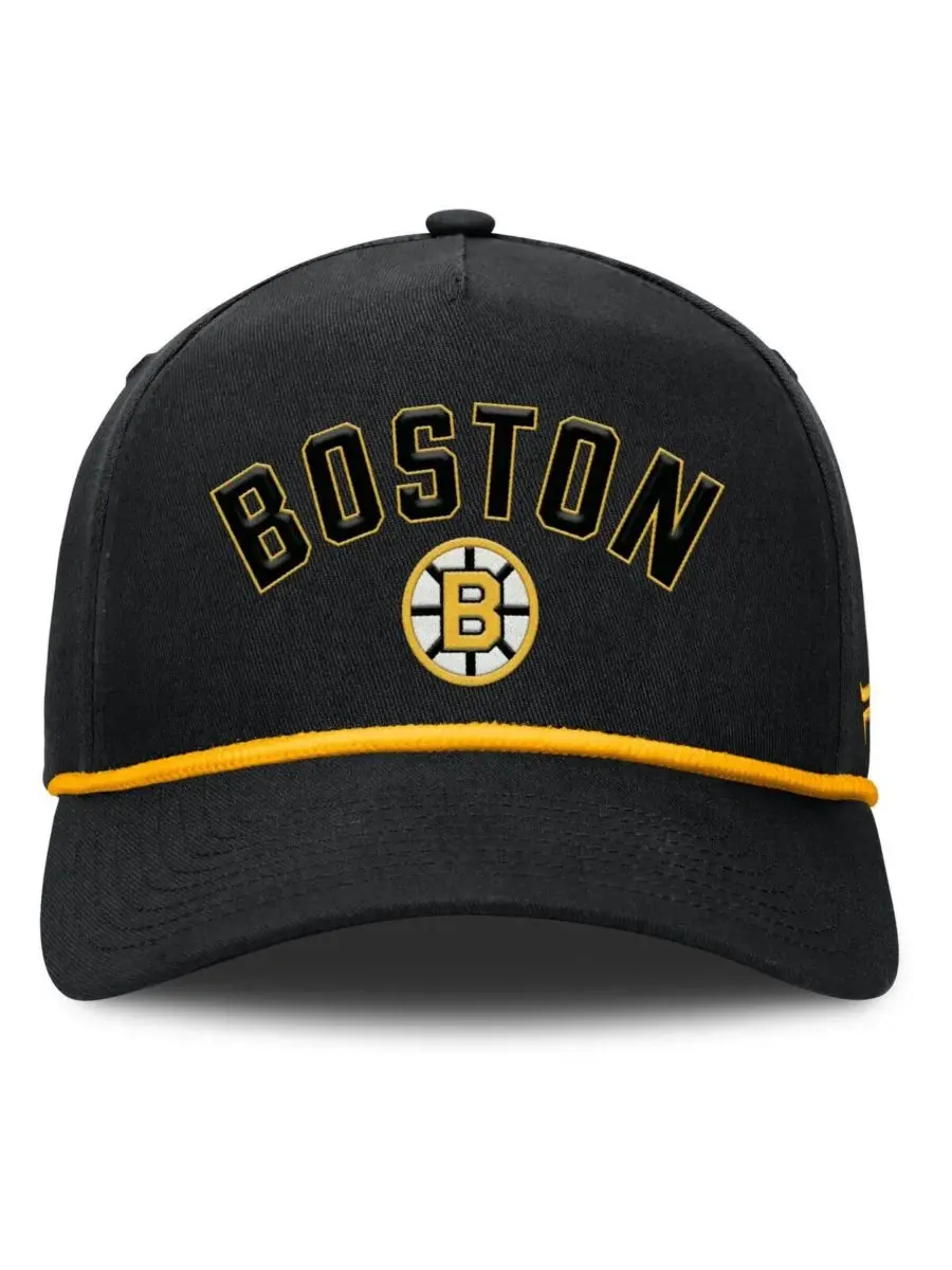 Fanatics Мужская черная кепка Boston Bruins из коллекции Decades с регулируемым размером и — изображение 4 из 4, черный