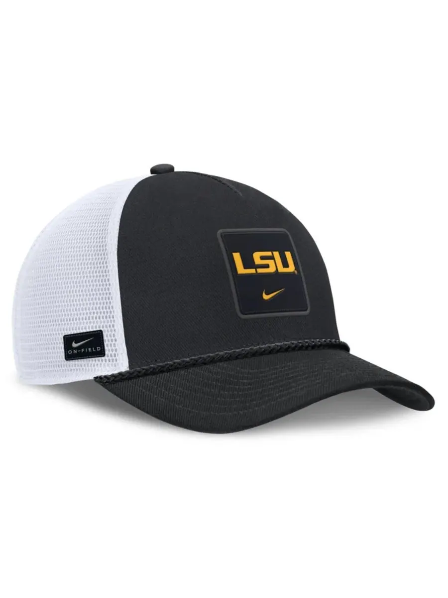 Кепка-тракер Nike с эмблемой LSU Tigers — изображение 3 из 4, черный