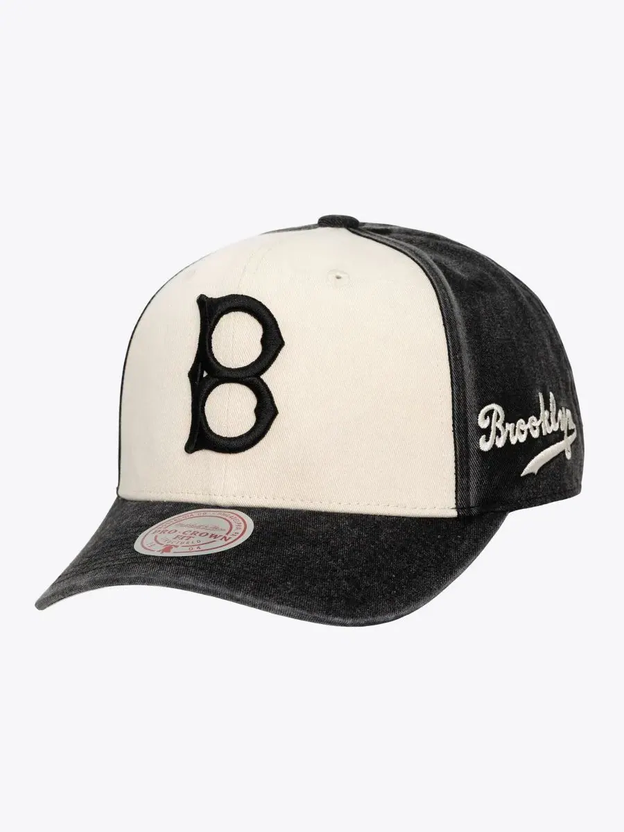 Кепка с высокой тульей, шестипанельная, с вышивкой, Brooklyn Dodgers Snow Block Pro Crown Mitchell — изображение 1 из 4