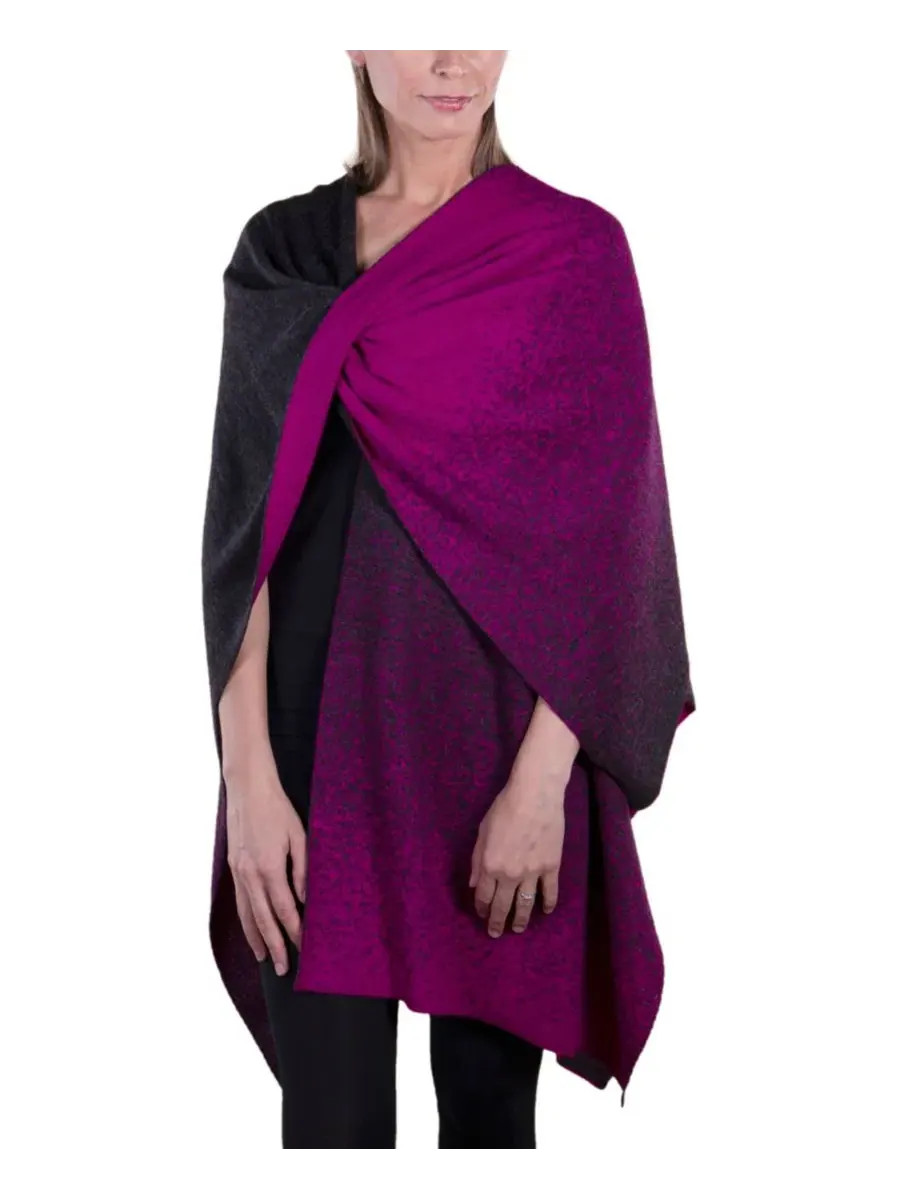 Палантин Erica Alpaca Ruana Simply Natural — изображение 2 из 3, фуксия