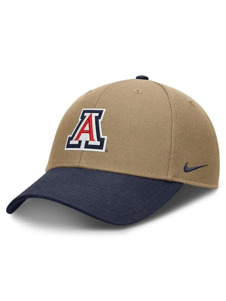 Кепка Nike с эмблемой Arizona Wildcats — изображение 1 из 4, бежевый темно-синий