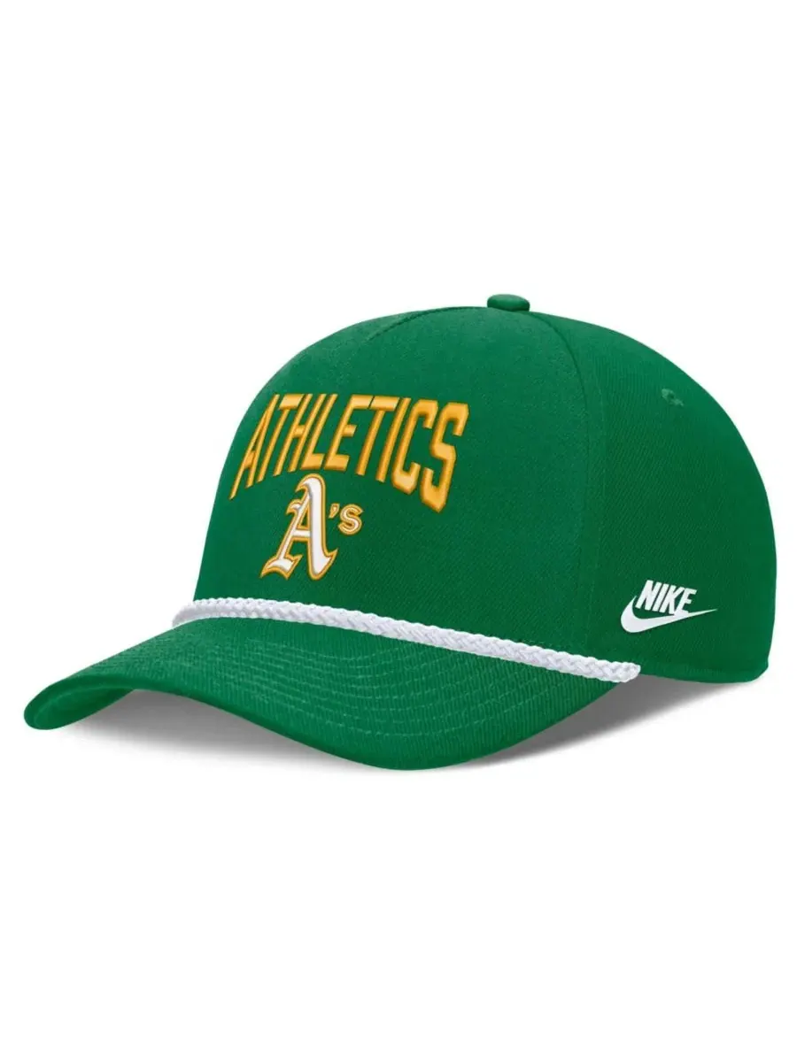 Бейсболка Nike Rise Oakland Athletics с вышивкой Nike — изображение 1 из 4, зеленый