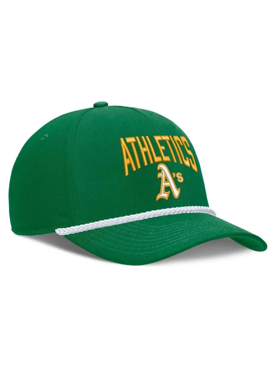 Бейсболка Nike Rise Oakland Athletics с вышивкой Nike — изображение 3 из 4, зеленый