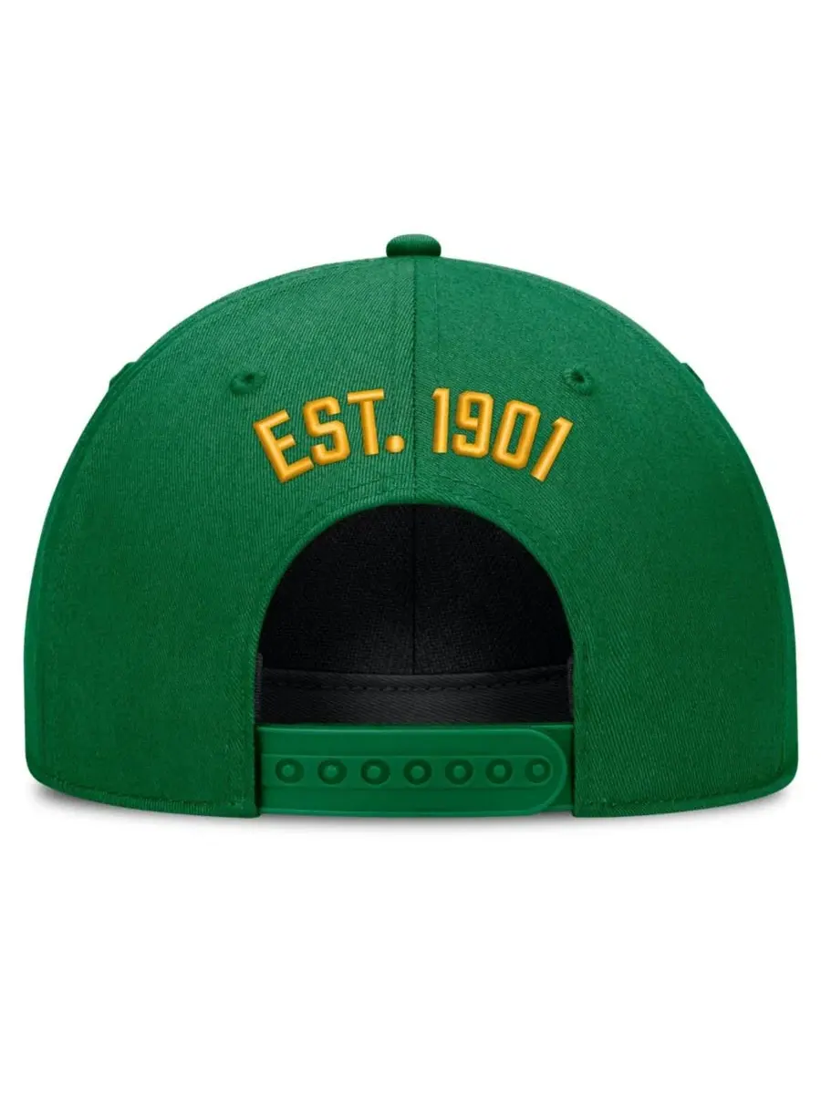 Бейсболка Nike Rise Oakland Athletics с вышивкой Nike — изображение 4 из 4, зеленый