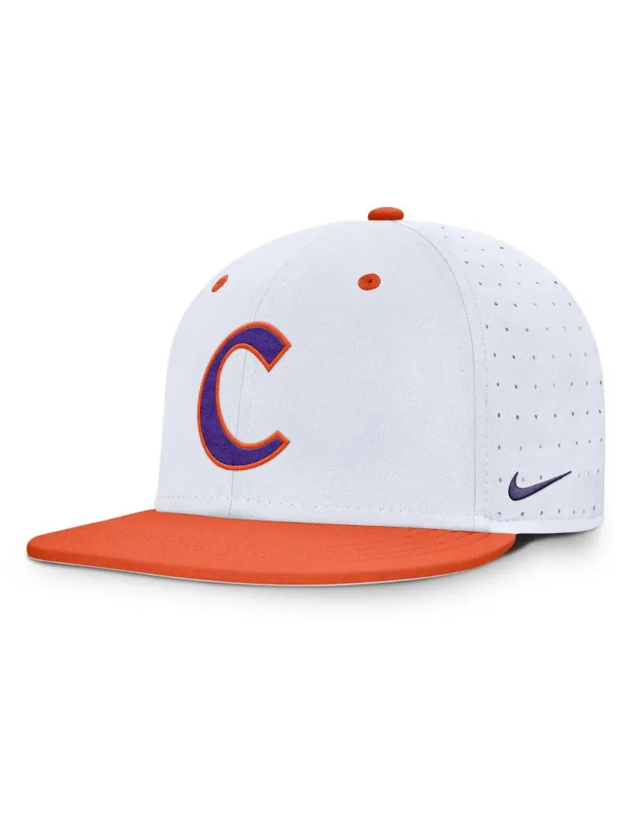 Nike Мужская белая бейсболка Clemson Tigers для игры в бейсбол на поле — изображение 1 из 5, белый