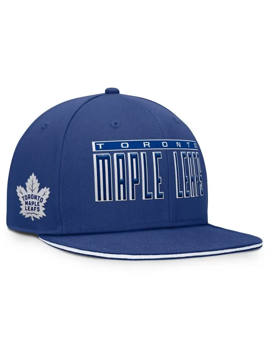 Fanatics Мужская синяя бейсболка Toronto Maple Leaf's Fundamental Gino Stack Snapback — изображение 3 из 4, синий